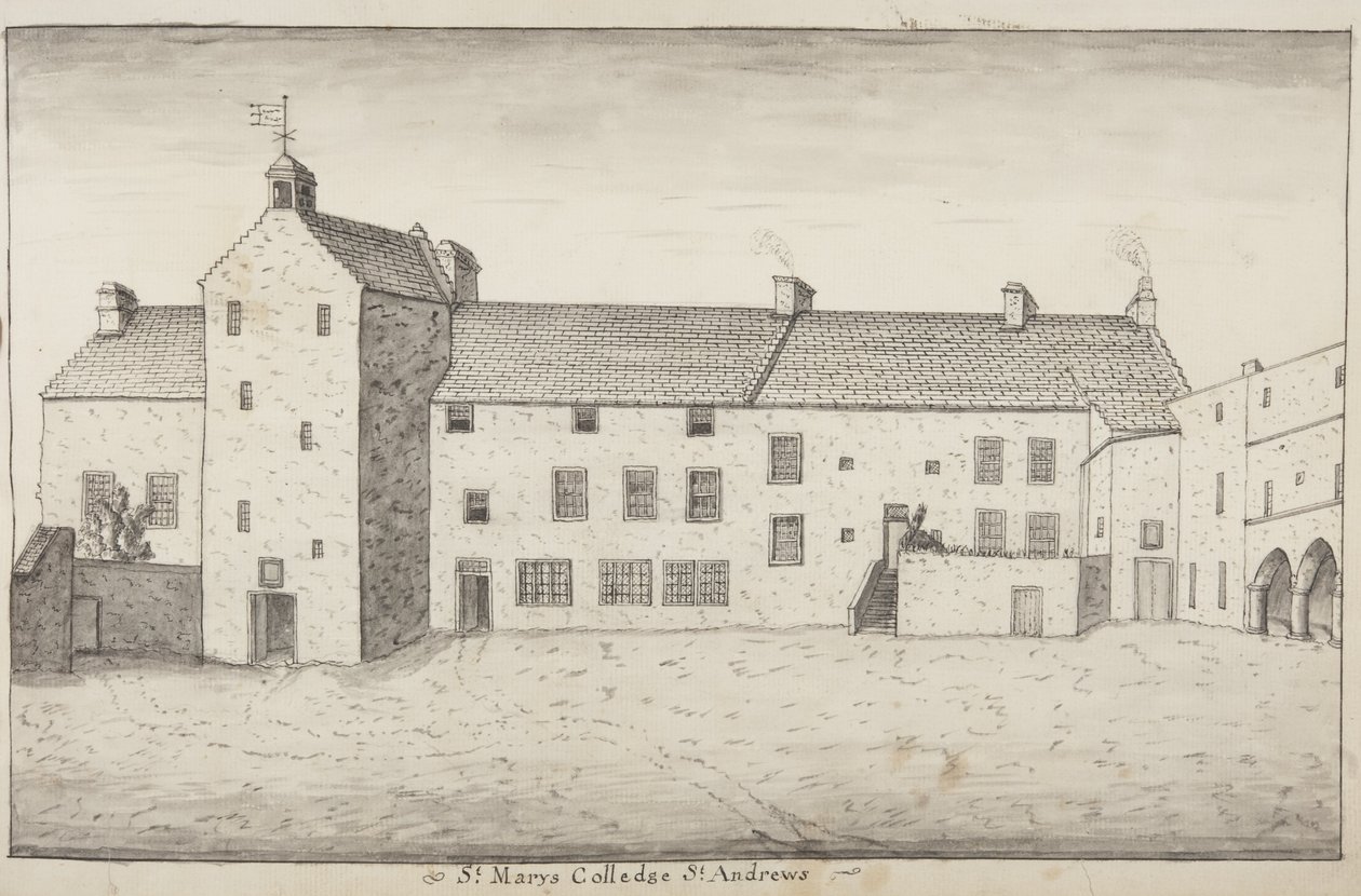 St Andrews Delineado - St Marys Colledge St Andrews (caneta e papel) de John Oliphant