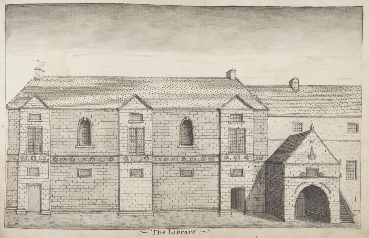 St Andrews Delineado - A Biblioteca (caneta e papel) de John Oliphant