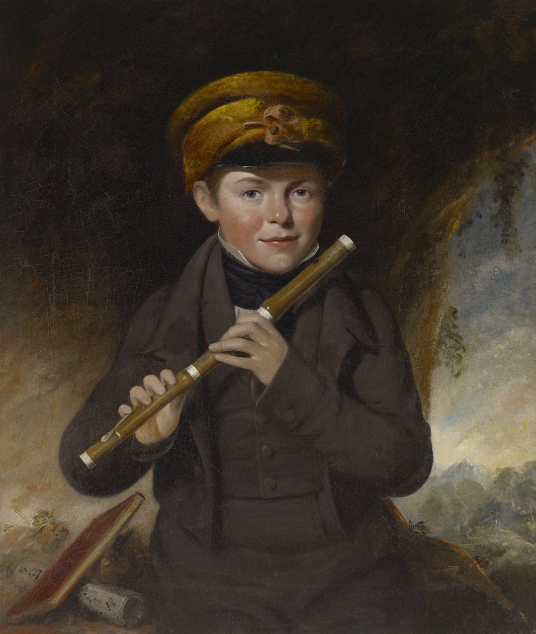 John Gurney, o tocador de flauta, c.1800 de John Opie