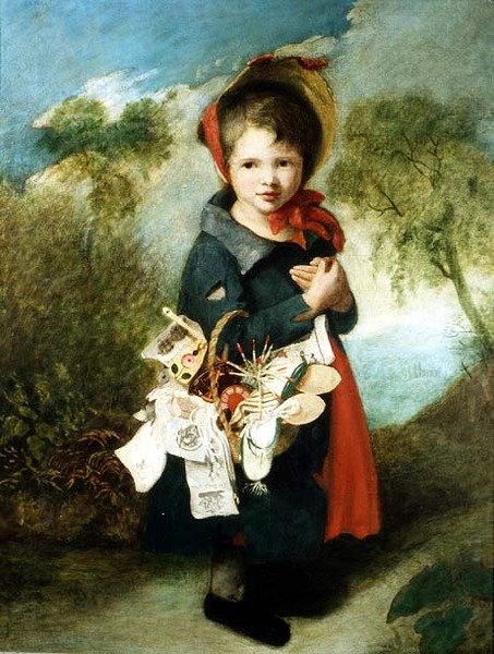 Papéis e Caneta para Venda de Meninas de John Opie