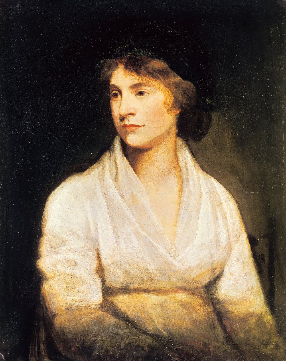 Retrato de Mary Wollstonecraft, c.1797 (óleo sobre tela) de John Opie