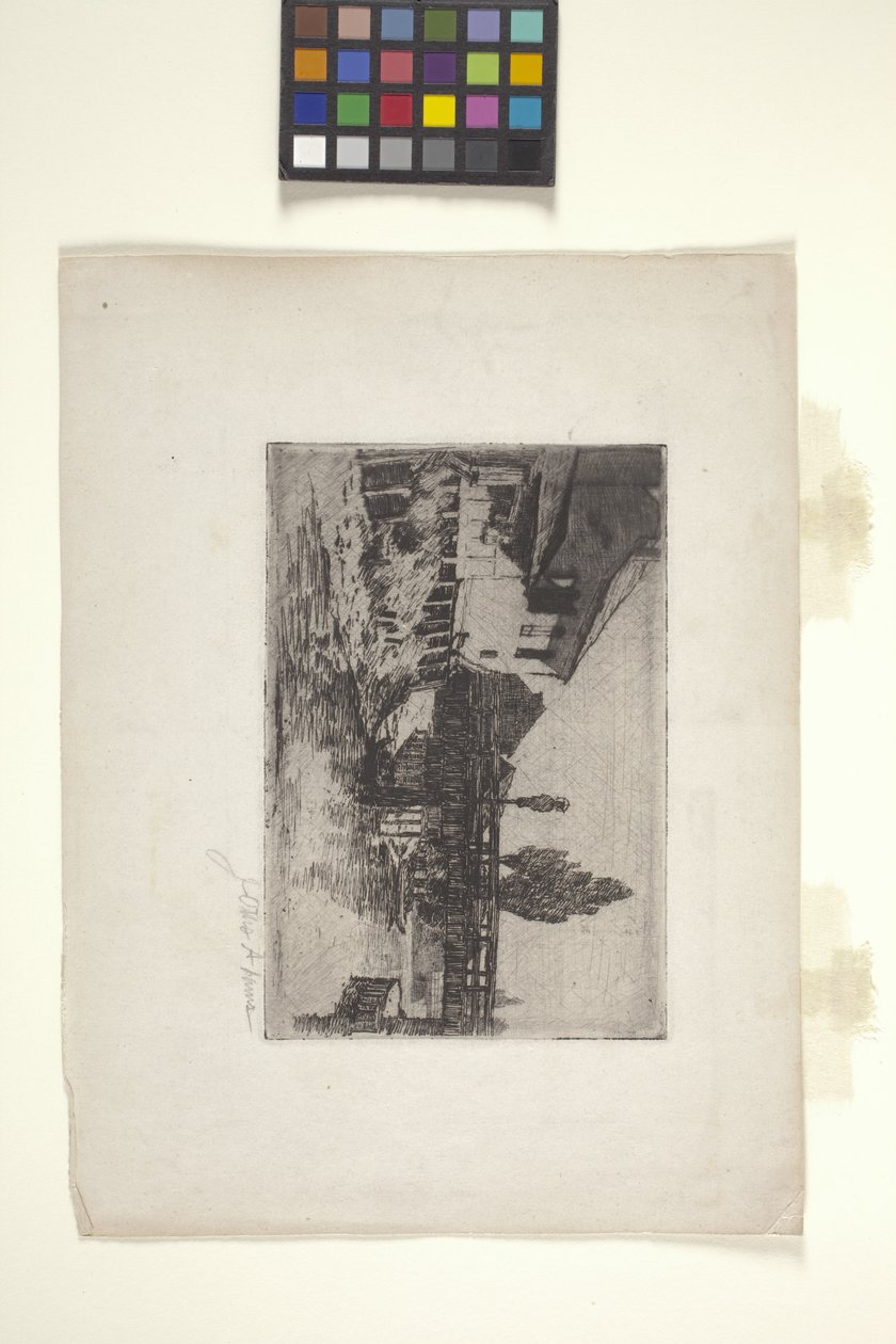 Celeiro da Baviera e Grainstack (gravura) de John Otis Adams