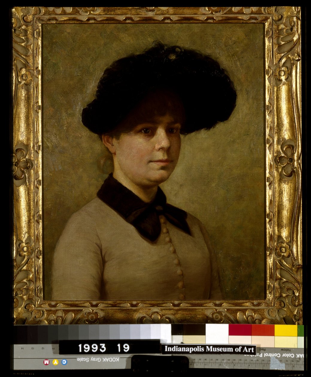 Retrato de Mary Ethell Gertrude Walker (óleo sobre tela montado em masonite) de John Otis Adams