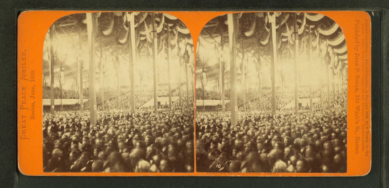 Jubileu da Paz Mundial, ou o Coliseu de Boston, 1872 de John P. Soule