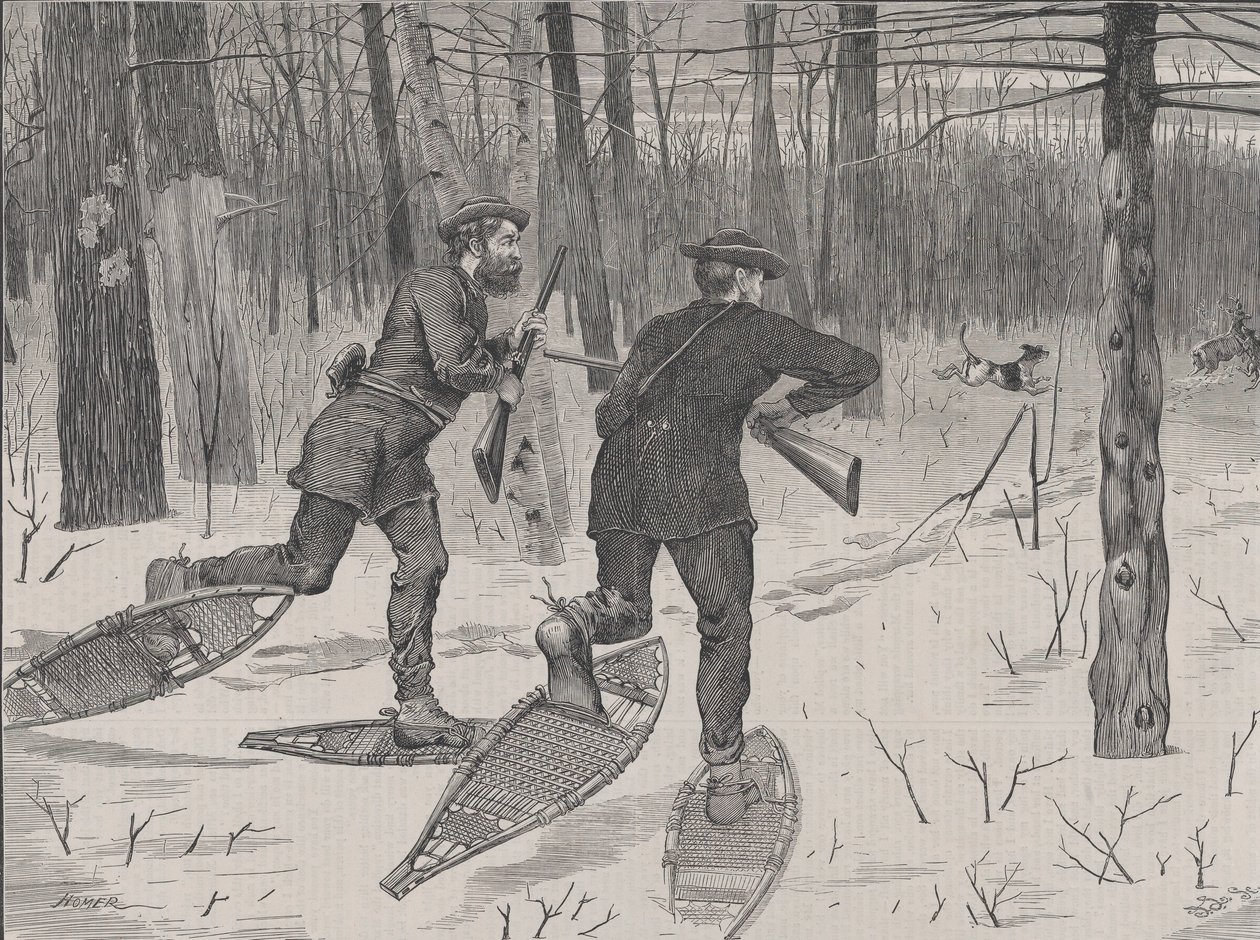Deer-Stalking no Adirondacks no inverno todos os sábados, Vol. II, Nova Série..., 21 de janeiro de 1871. de John Parker Davis
