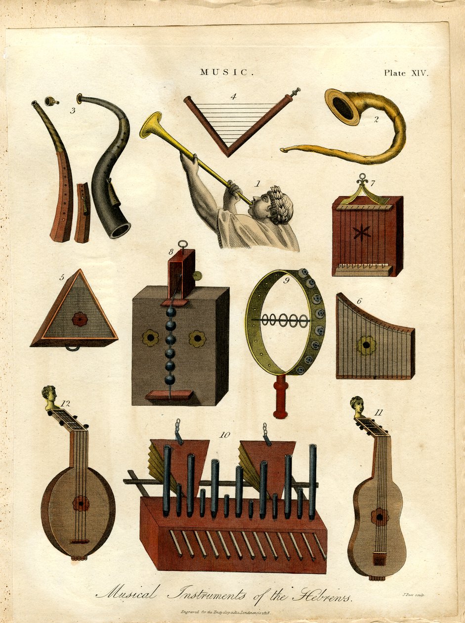 Instrumentos musicais dos hebreus de John Pass