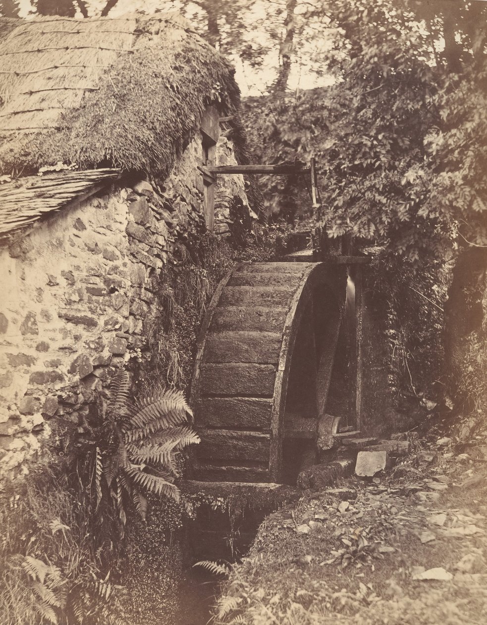 The New Mill, perto de Lynton, North Devon, 1856. de John Percy