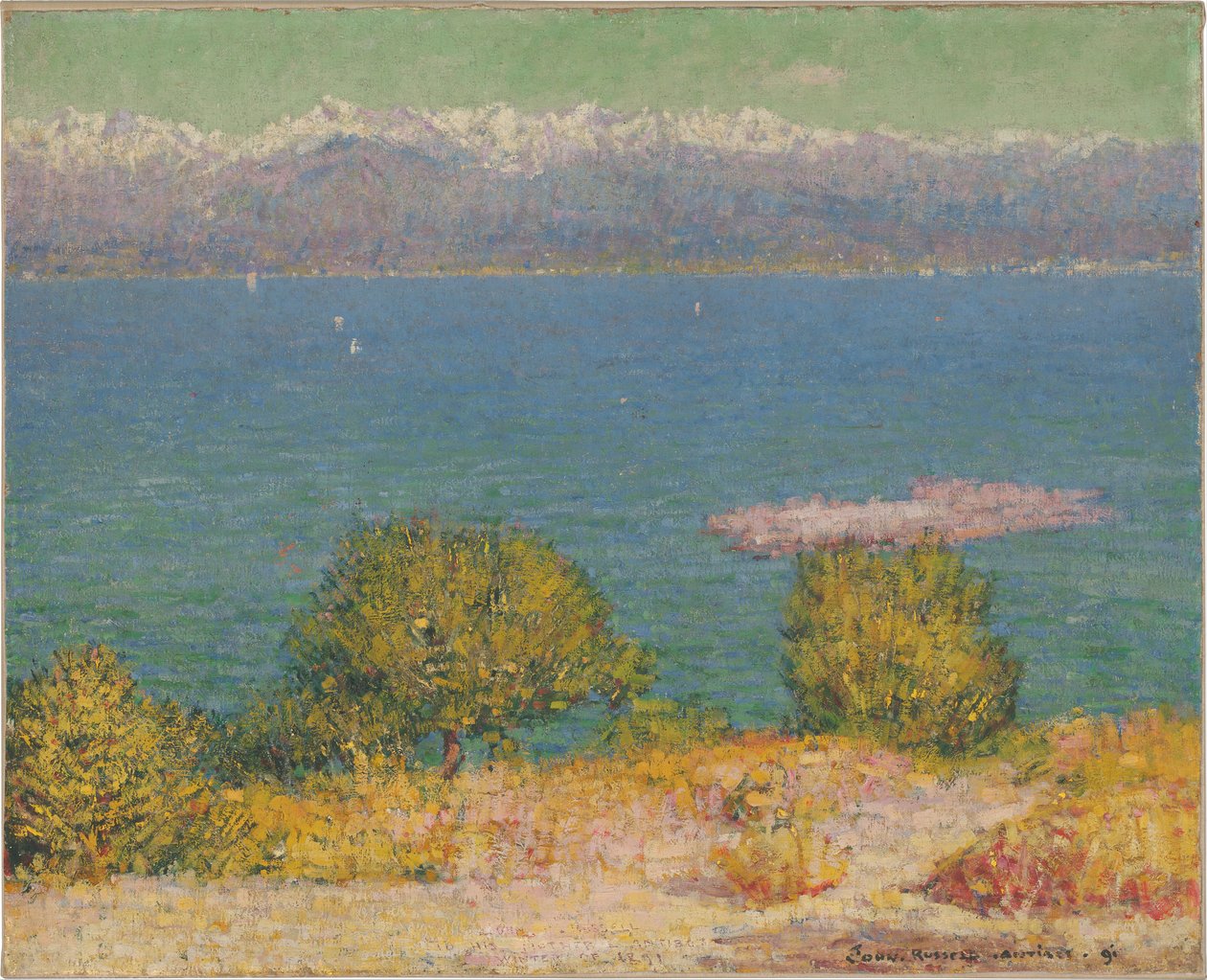 A Baía de Nice, 1891 de John Peter Russell