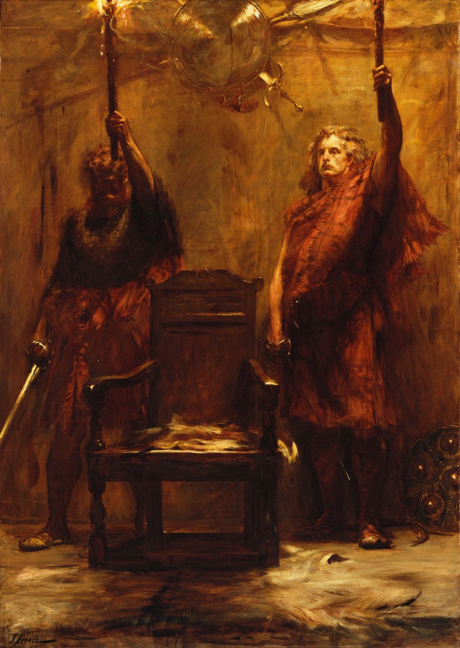 Os castiçais do Chieftan de John Pettie