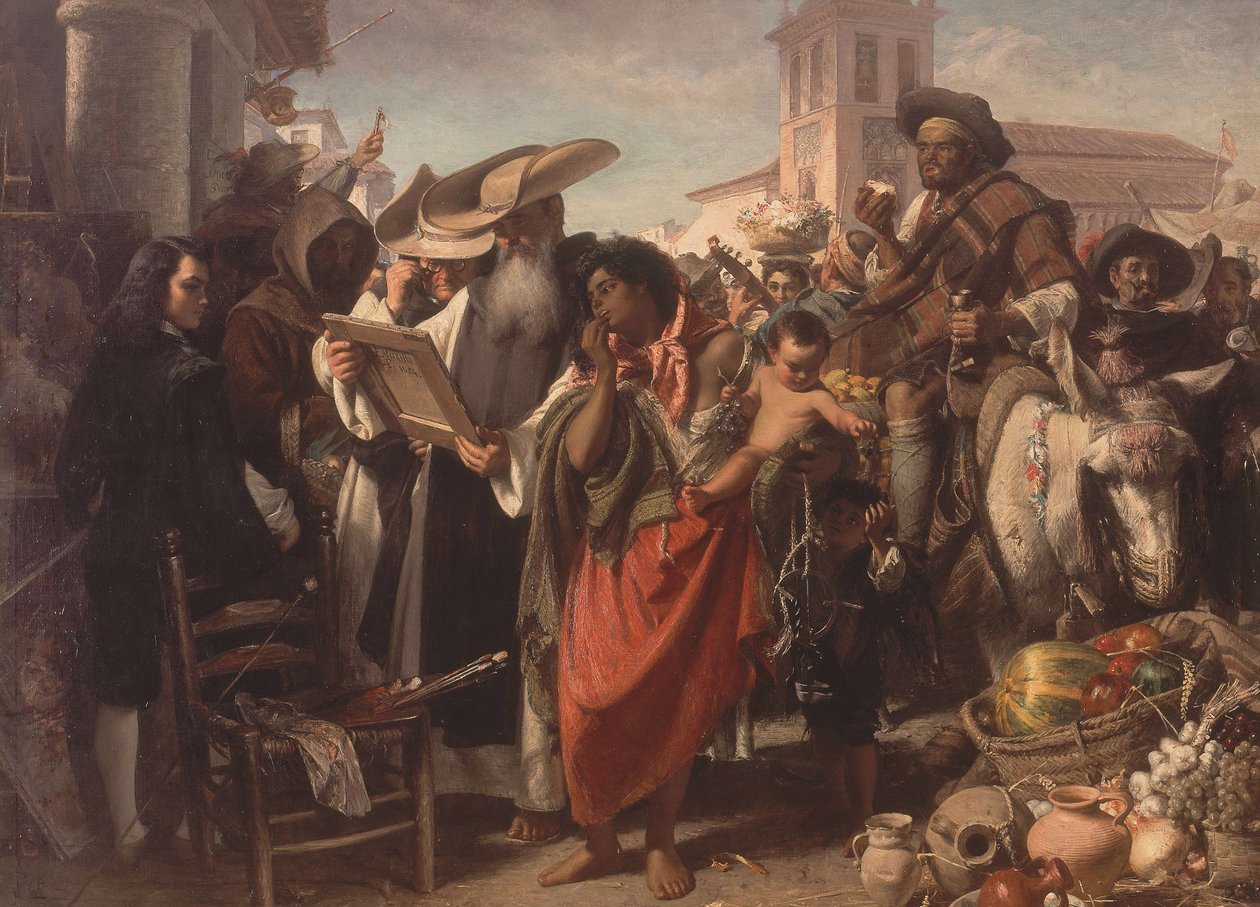 O início da carreira de Murillo, 1865. de John Phillip