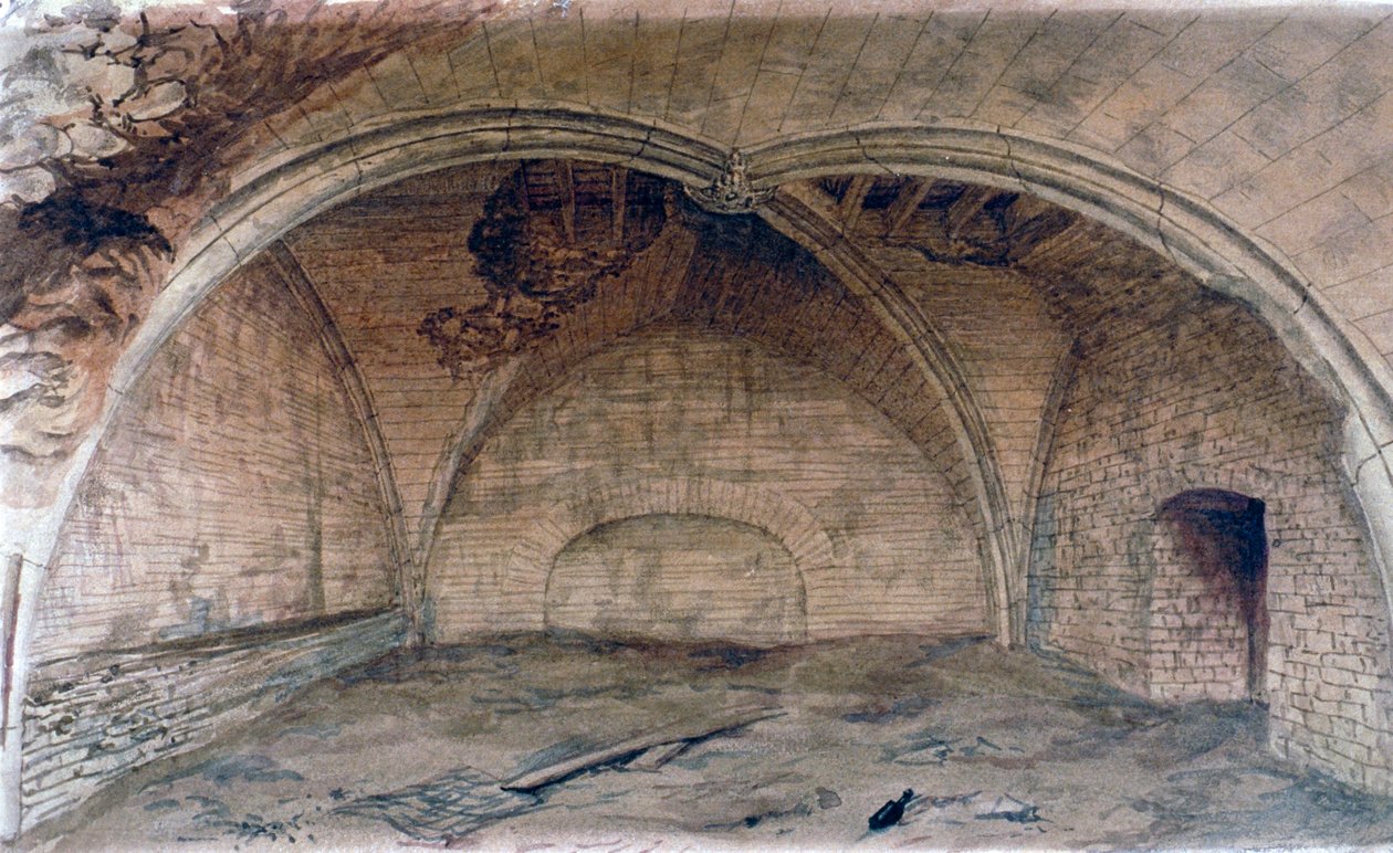 Cripta de São Miguel, Aldgate, Londres, 1876 de John Phillipps Emslie
