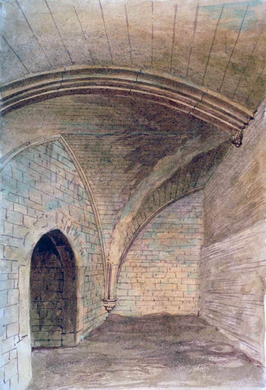 Cripta de São Miguel, Aldgate, Londres, 1876 de John Phillipps Emslie