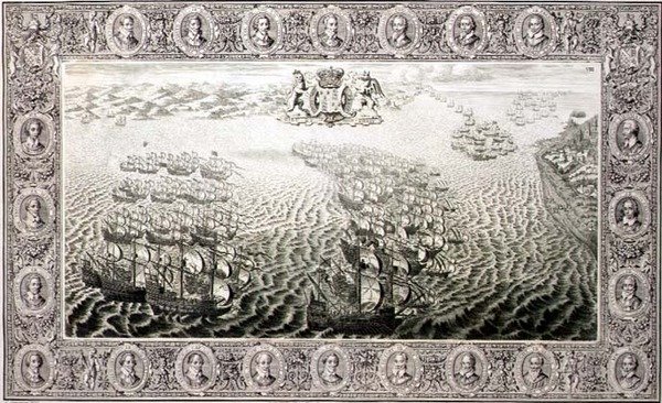 Armada (gravação a partir de uma tapeçaria) de John Pine