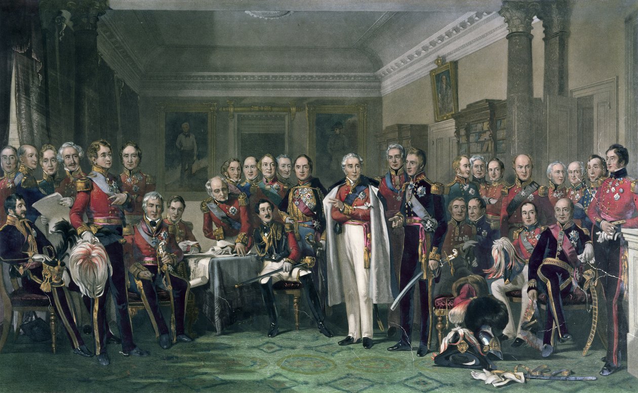 Heróis Peninsulares no United Services Club de John Prescott Knight