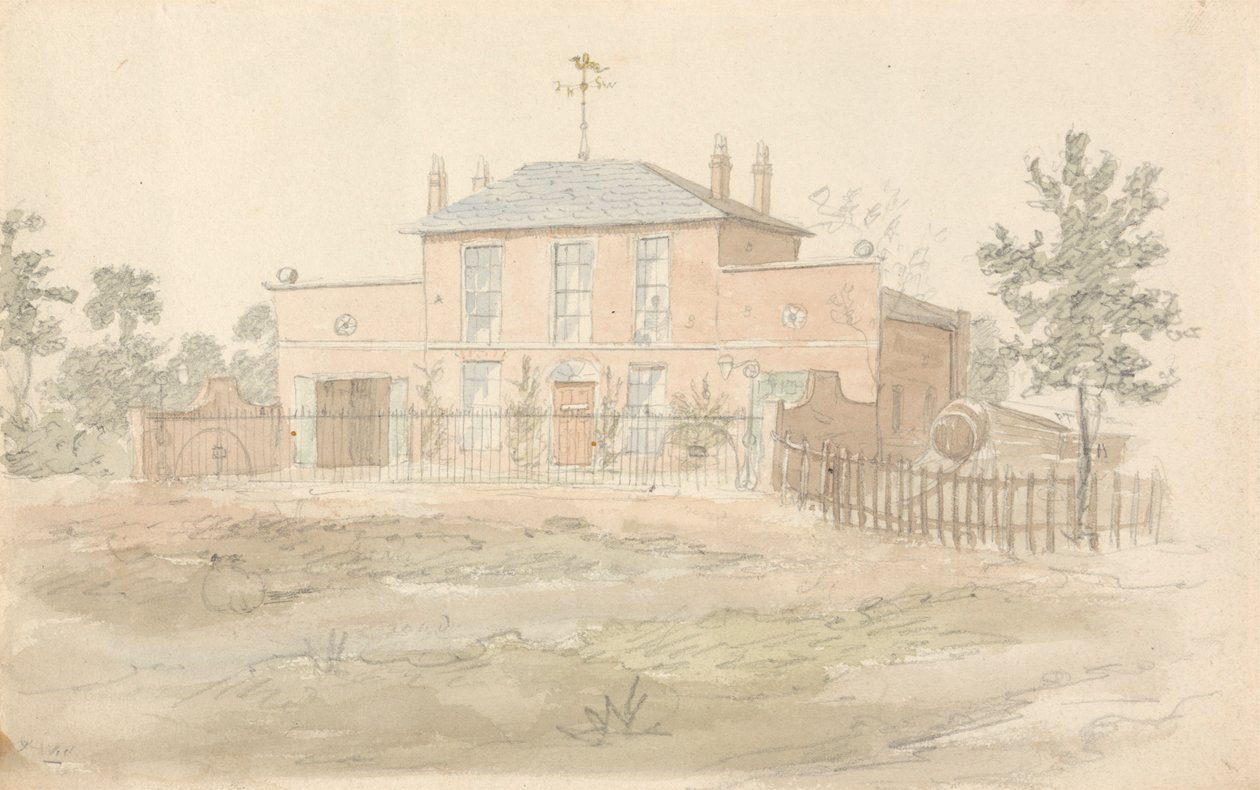 Casa com Weathercock de John Preston Neale