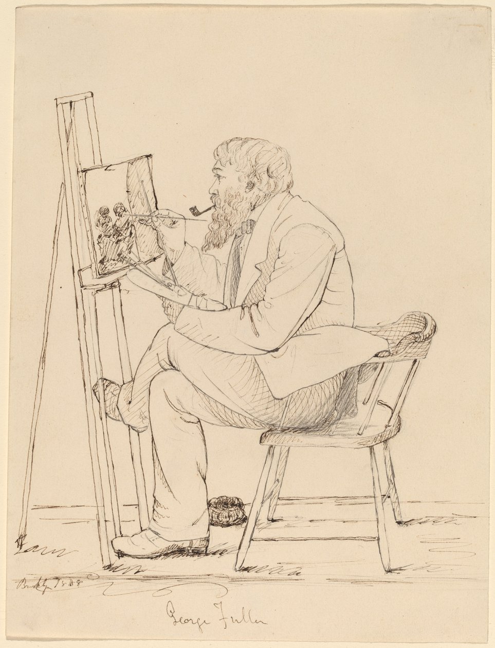 Esboçar - George Fuller de John Quincy Adams Ward