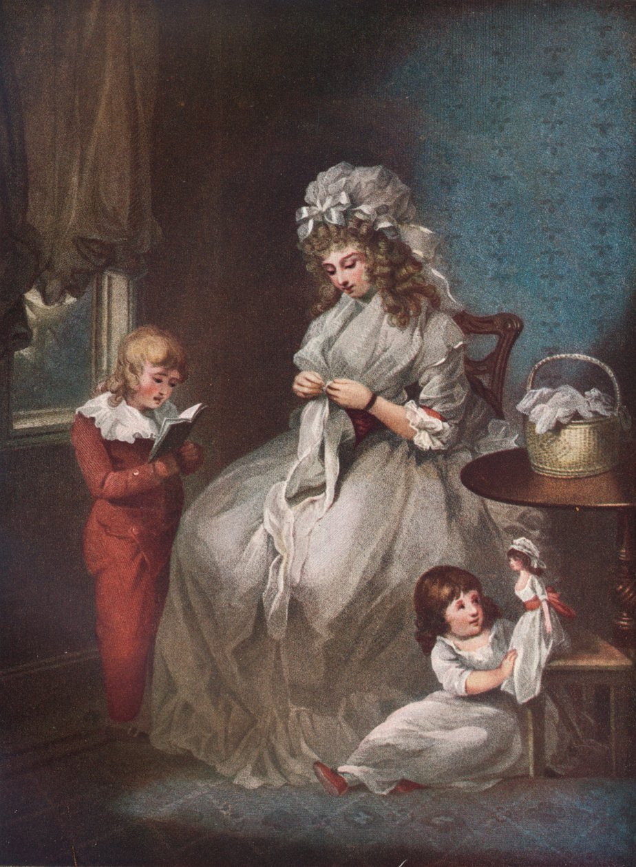 Uma esposa, uma mulher casada, 1791 de John Raphael Smith