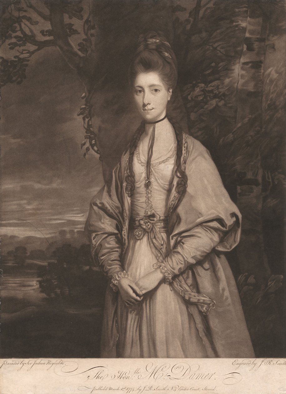 A honorável Sra. Damer de John Raphael Smith
