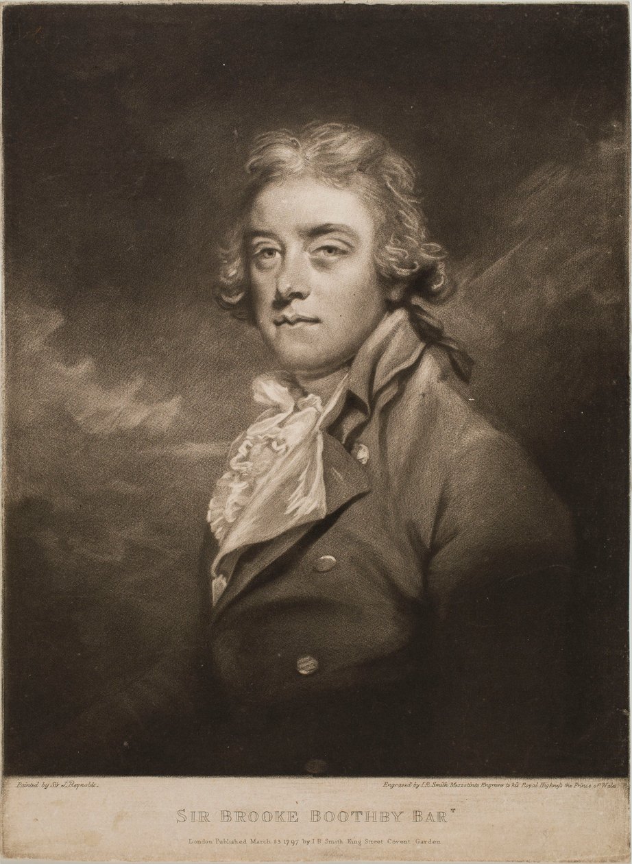 Retrato de Sir Brooke Boothby de John Raphael Smith