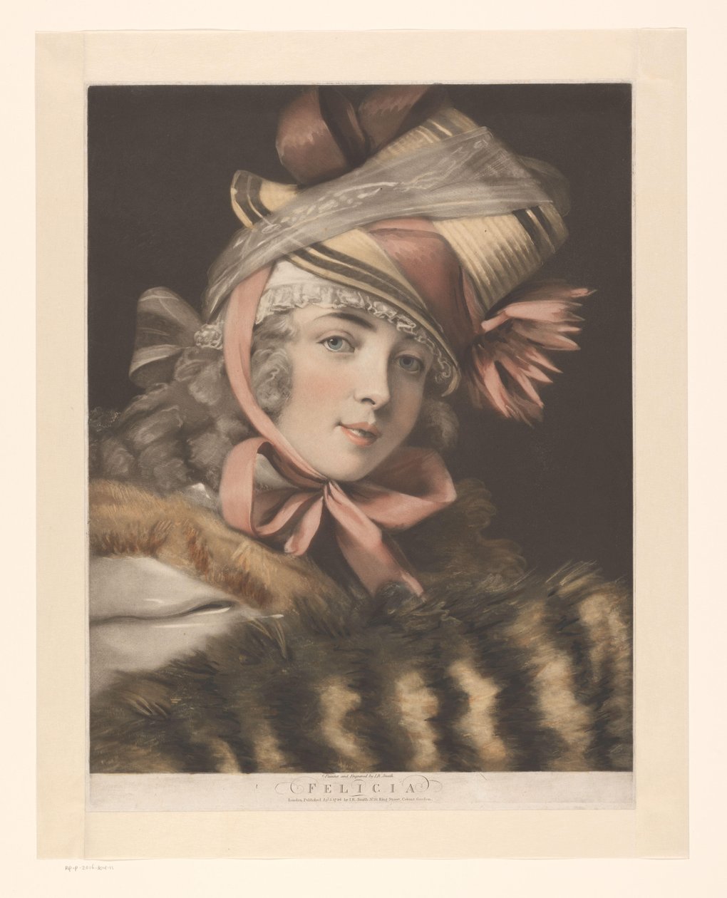 Retrato de uma actriz, possivelmente Louise-Rosalie Lefebvre
Felicia (título sobre o objecto)
Seis retratos de actrizes (título da série) de John Raphael Smith
