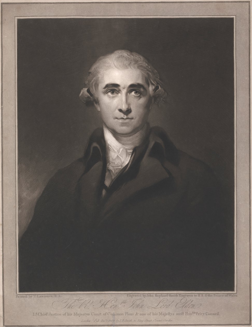 Honorável John Lord Eldon de John Raphael Smith