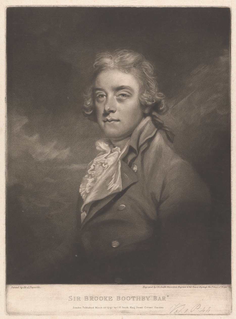 Sir Brooke Boothby, 6.º baronete Boothby de Broadlow Ash de John Raphael Smith