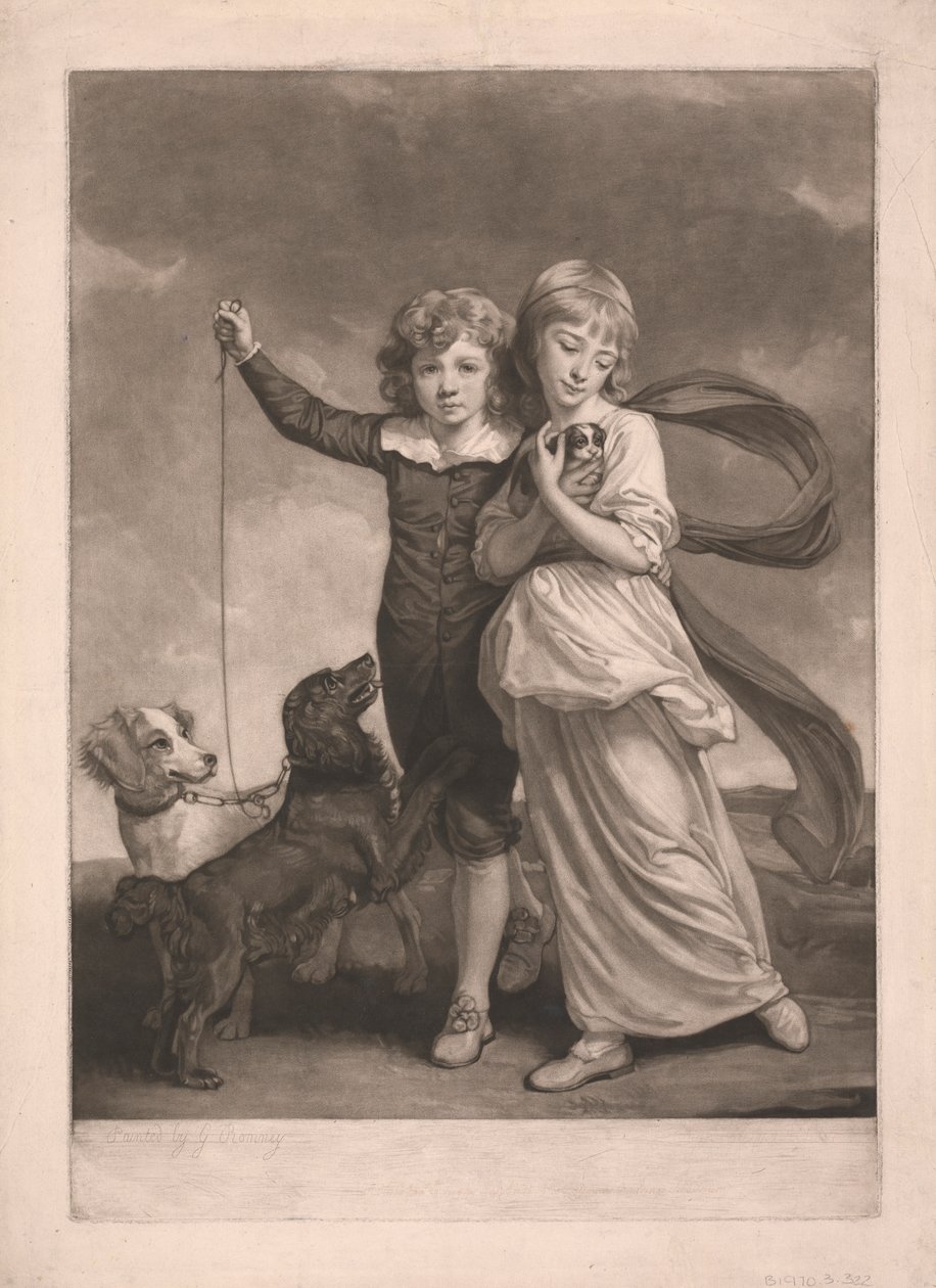 As crianças Clavering de John Raphael Smith
