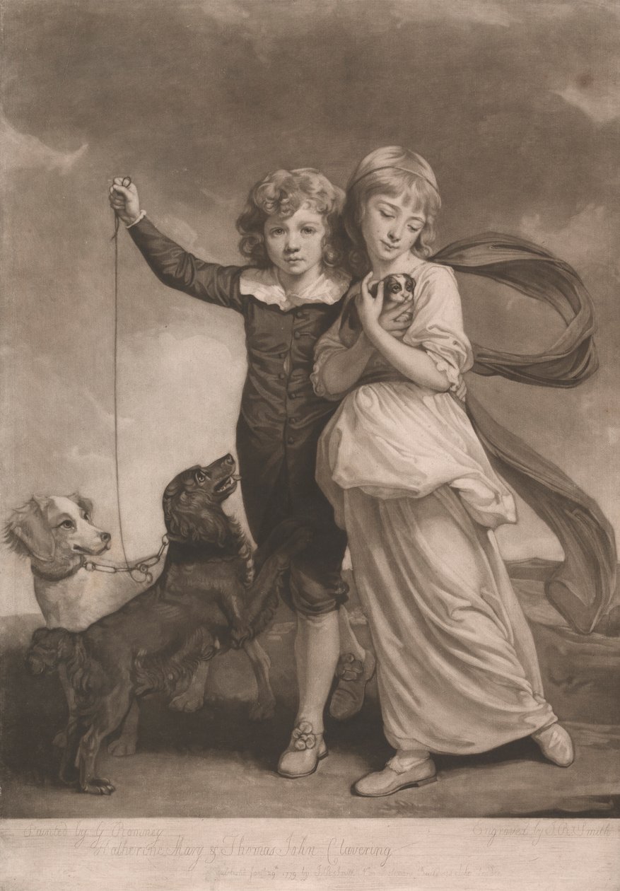 As crianças Clavering de John Raphael Smith