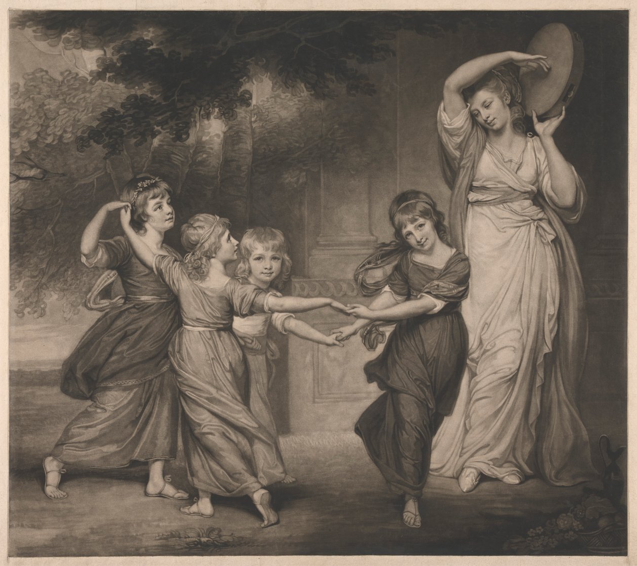 A Família Gower: As Crianças de Granville, 2º Conde de Gower de John Raphael Smith