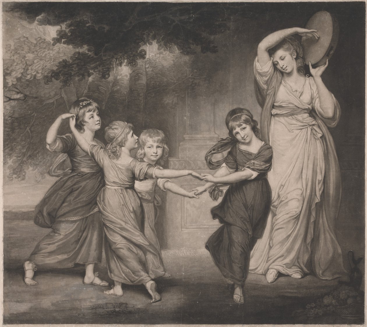 A família Gower: os filhos de Granville, 2.º conde de Gower de John Raphael Smith