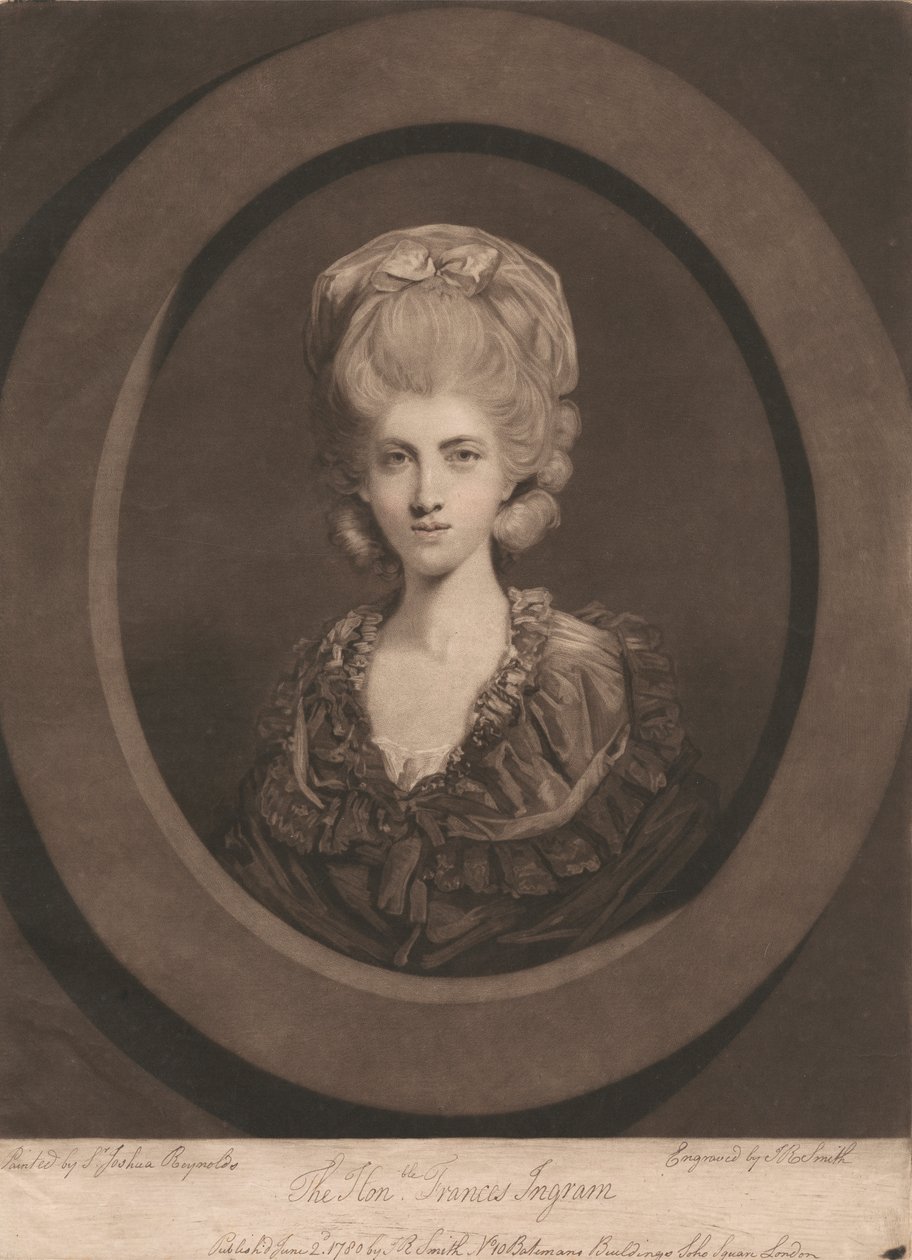 A Honorável Frances Ingram de John Raphael Smith