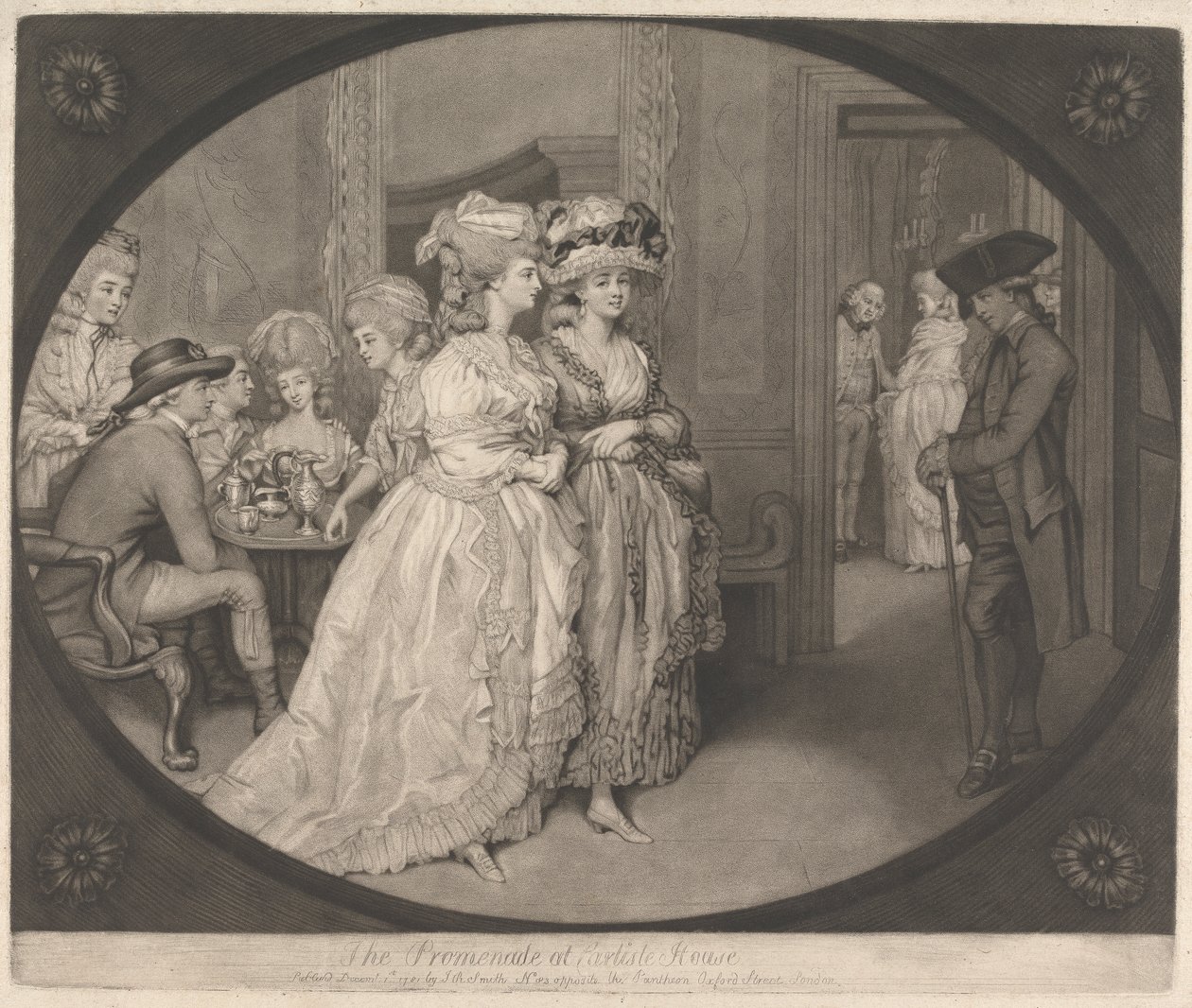 A Promenade na Carlisle House de John Raphael Smith