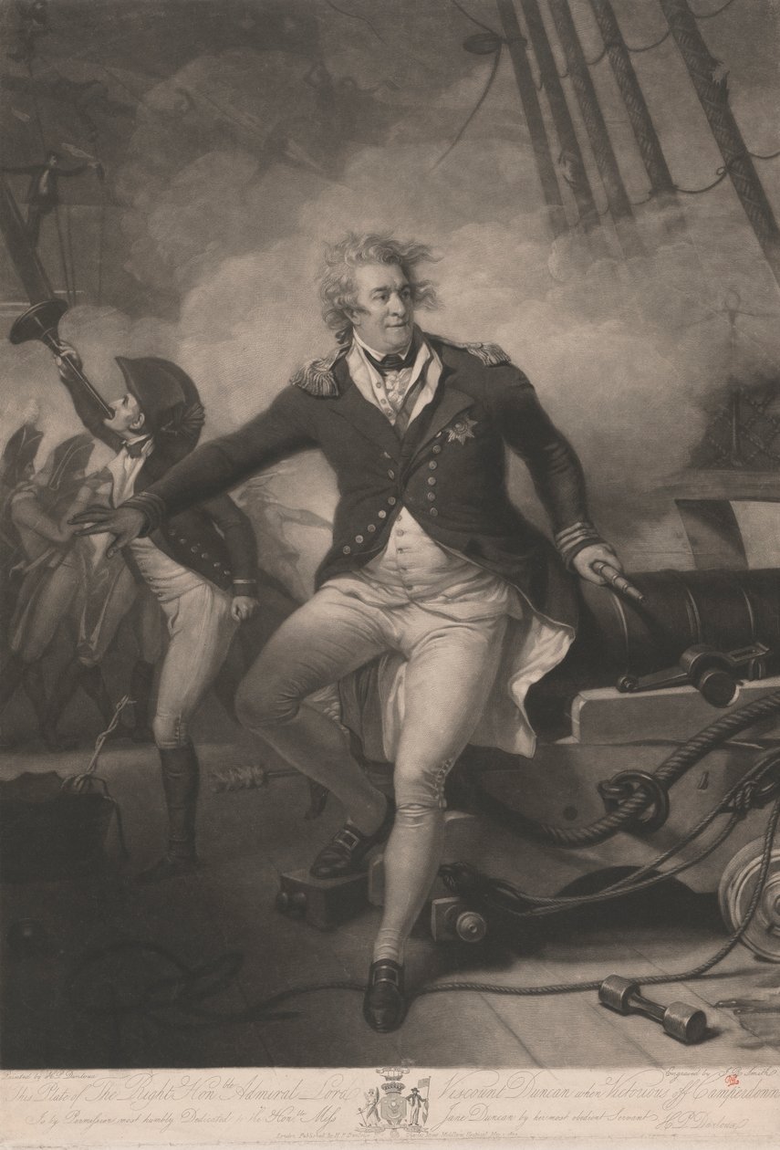O Honorável Almirante Honorável Senhor Visconde Duncan Quando Vitorioso fora de Camperdown de John Raphael Smith