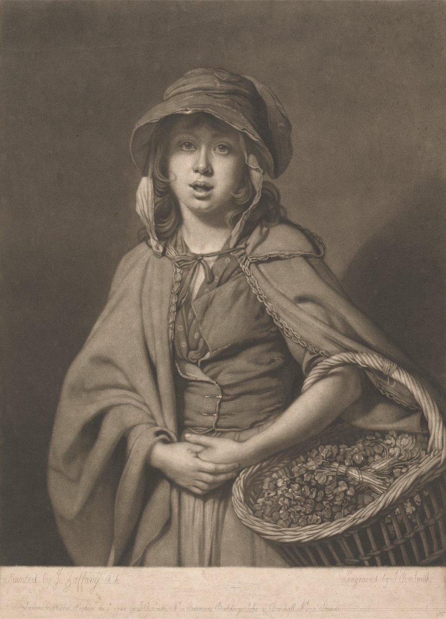 A rapariga do agrião de John Raphael Smith