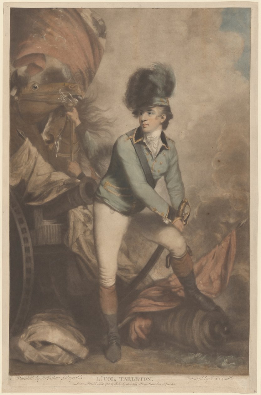 Tenente Coronel Tarleton de John Raphael Smith after Sir Joshua Reynolds