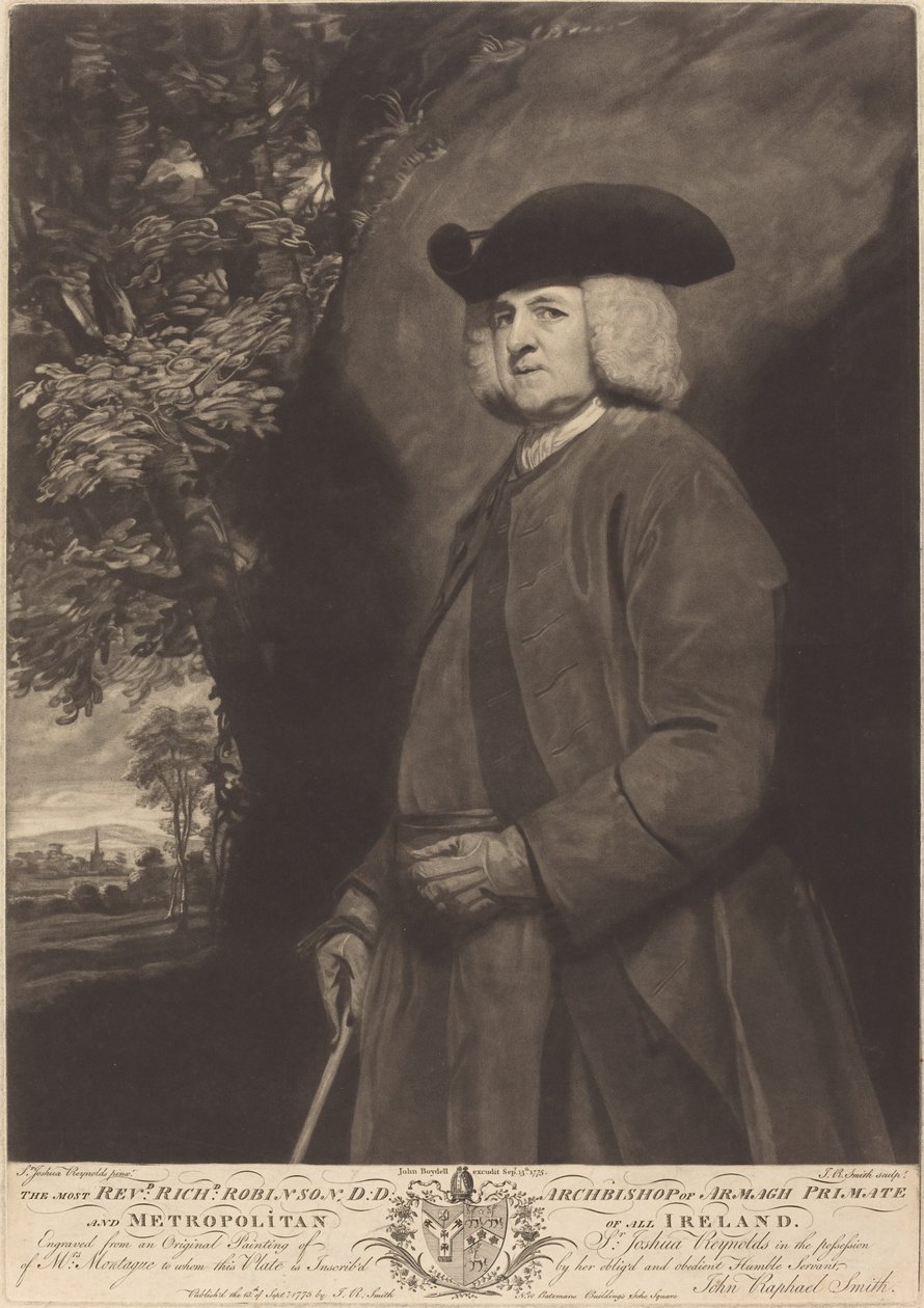 Richard Robinson de John Raphael Smith after Sir Joshua Reynolds