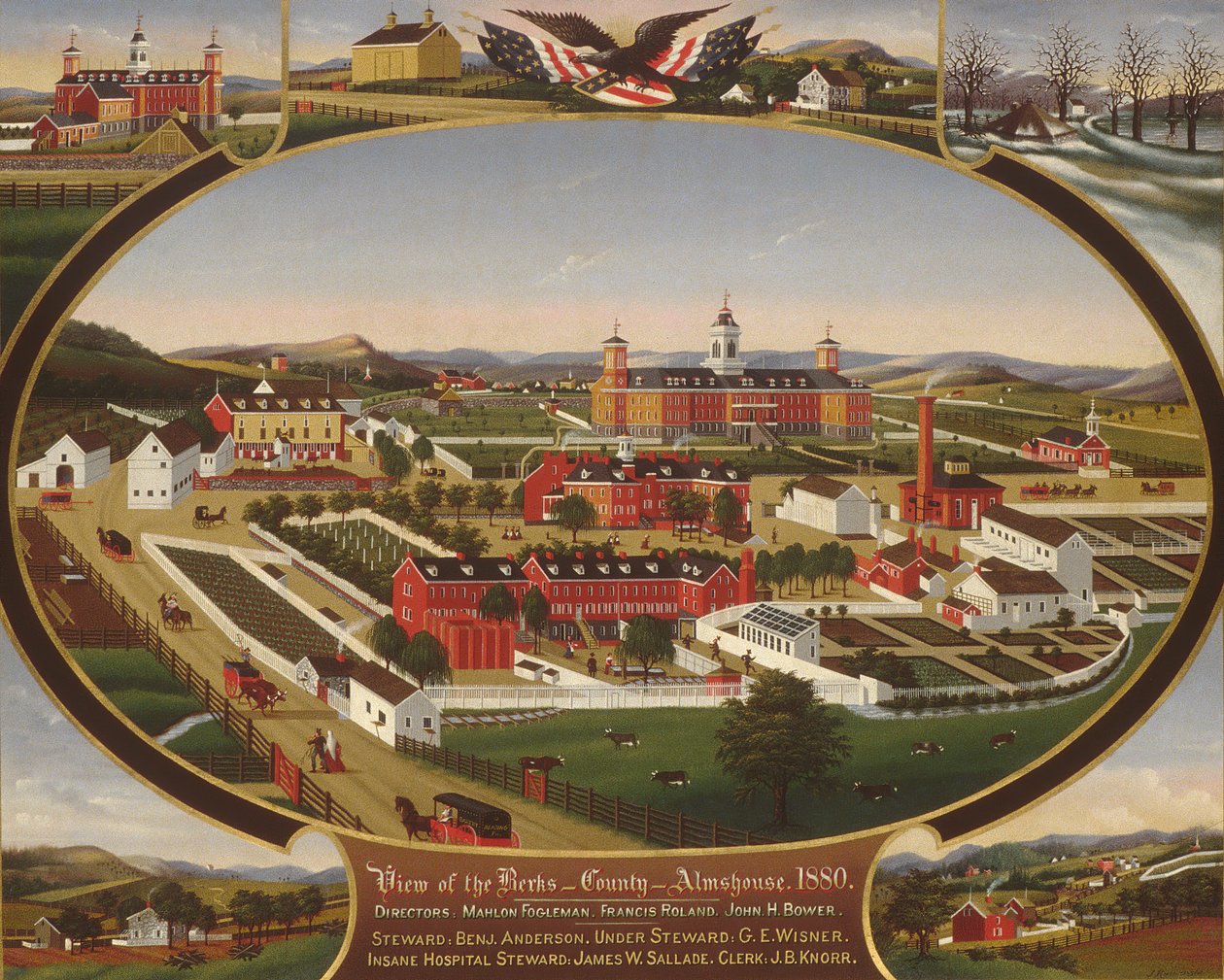 Almshouse do condado de Berks, 1880, 1880. de John Rasmussen