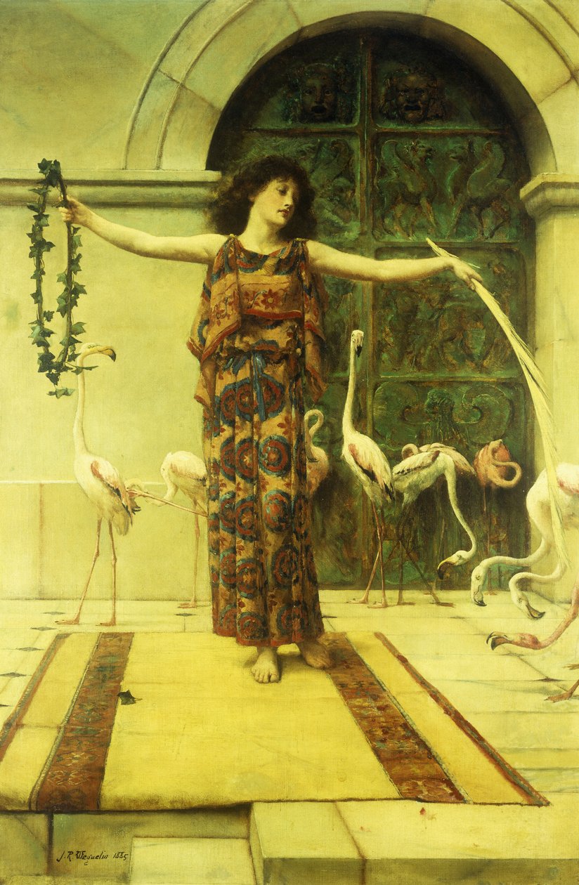 Dança dos Flamingos, 1885 de John Reinhard Weguelin