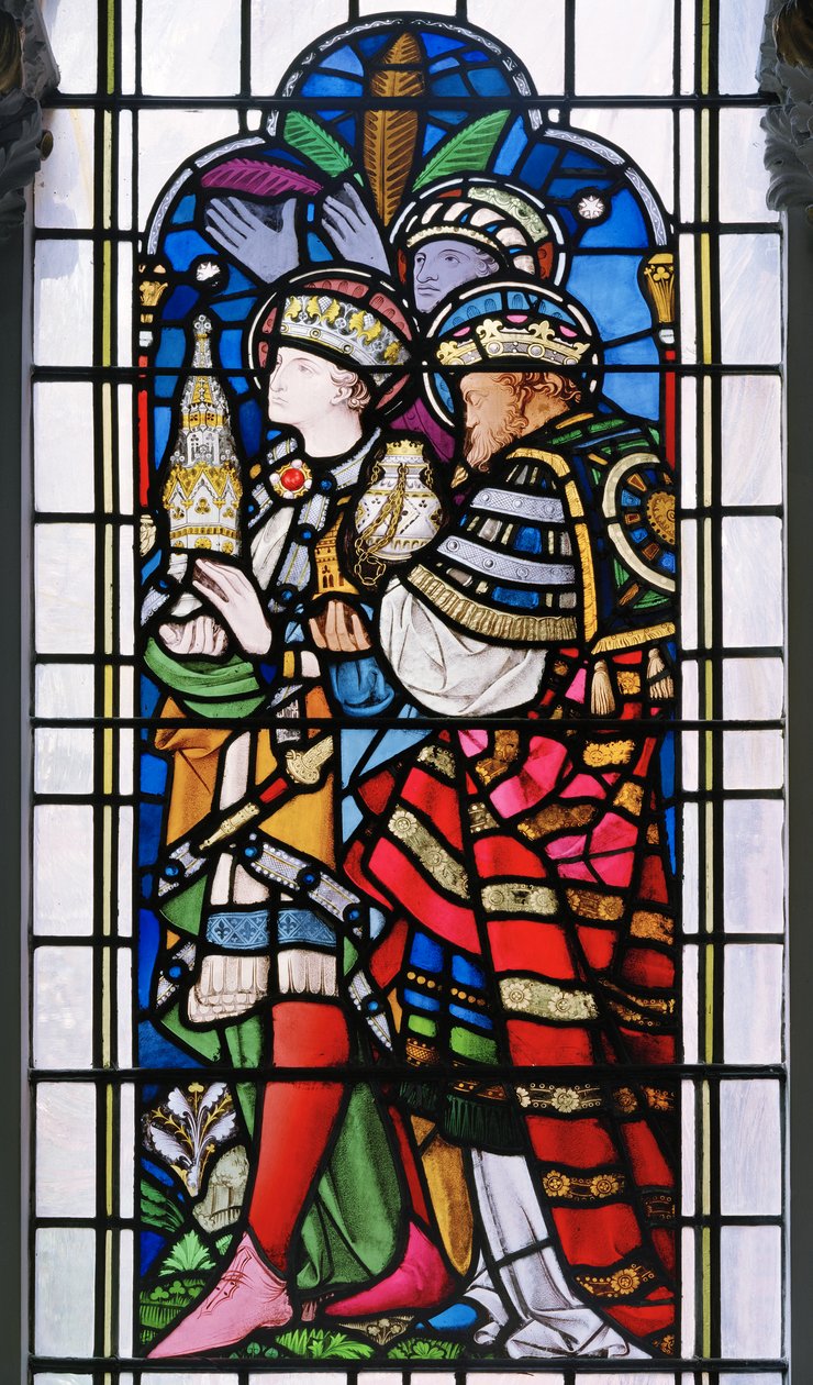 Adoração dos Magos, 1859 (vitral) de John Richard Clayton