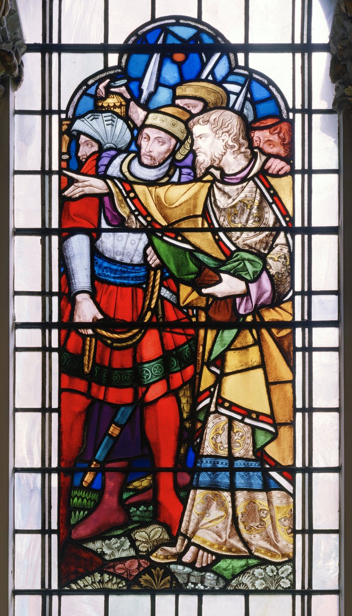 A paixão de Cristo, 1859 (vitral) de John Richard Clayton