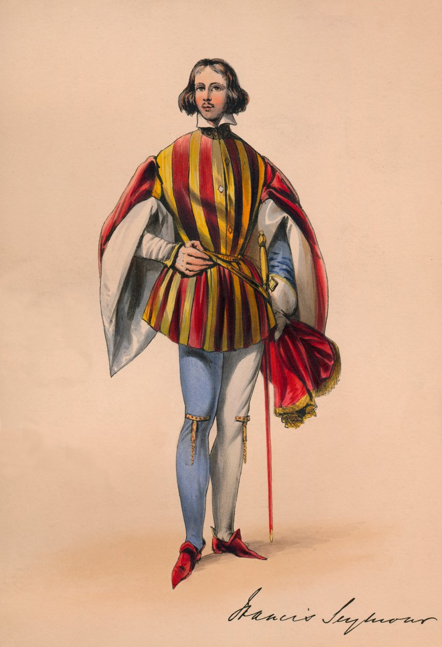Francis Seymour em traje para o baile da rainha Victorias, 12 de maio de 1842, 1843. de John Richard Coke Smyth