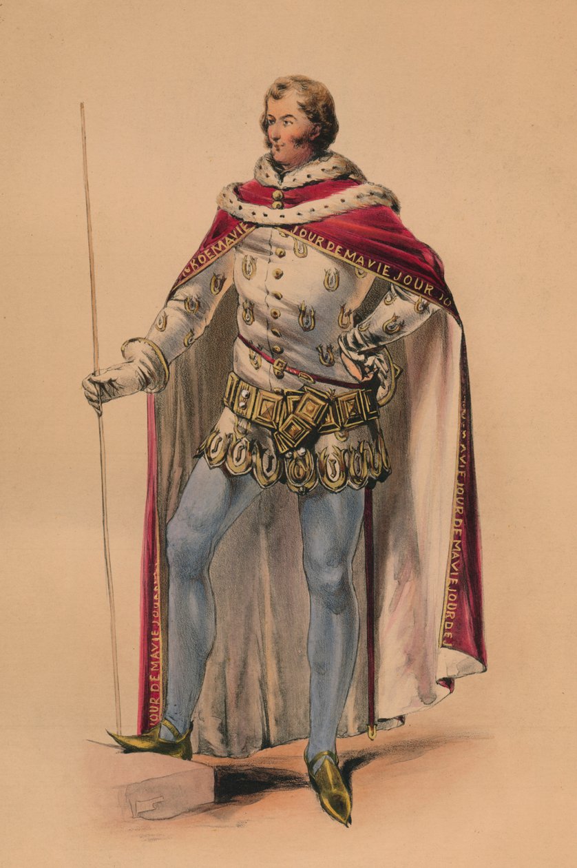 Convidado em traje para a rainha Victorias Bal Costumé, 12 de maio de 1842, 1843. de John Richard Coke Smyth