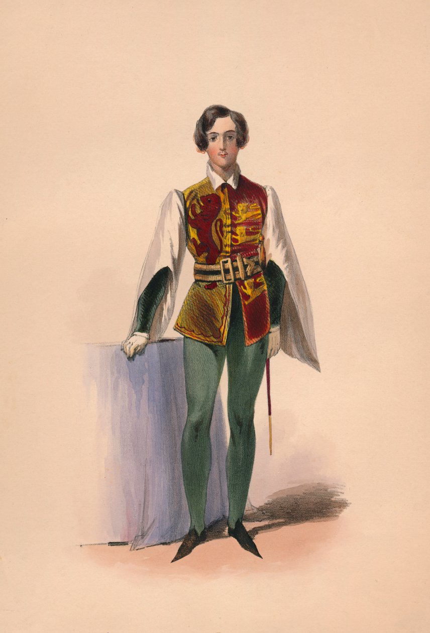 Convidado em traje para a rainha Victorias Bal Costumé, 12 de maio de 1842, 1843. de John Richard Coke Smyth