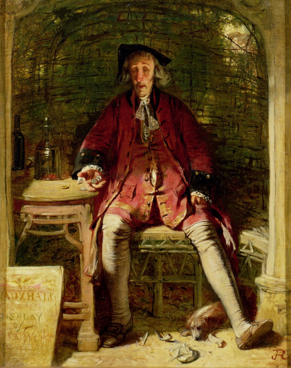 O Velho Showman, Vauxhall Gardens de John Ritchie