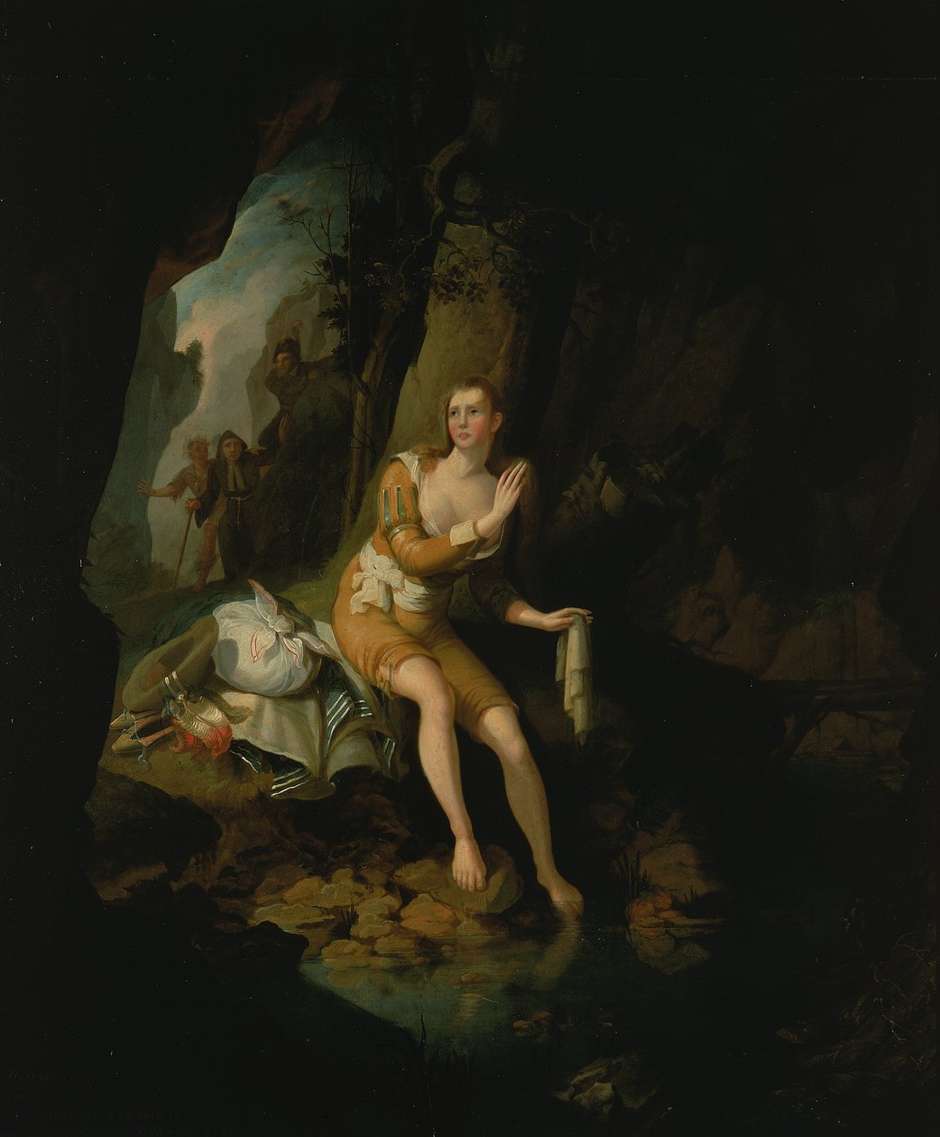 Cena de Don Quixote, 1816. de John Ritto Penniman