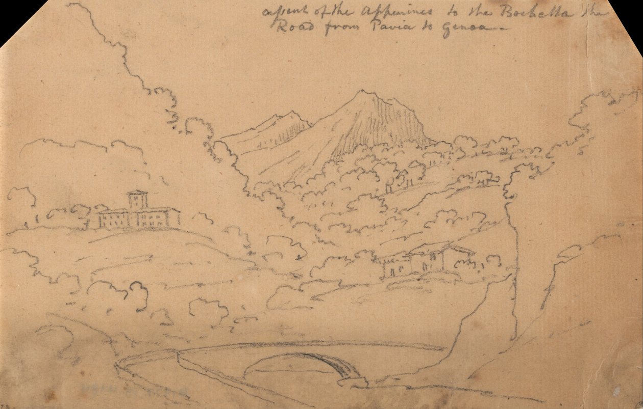 Subida dos Apeninos até à Rochetta de John Robert Cozens
