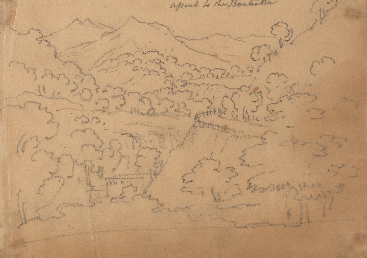 Ascensão ao Bochetta de John Robert Cozens