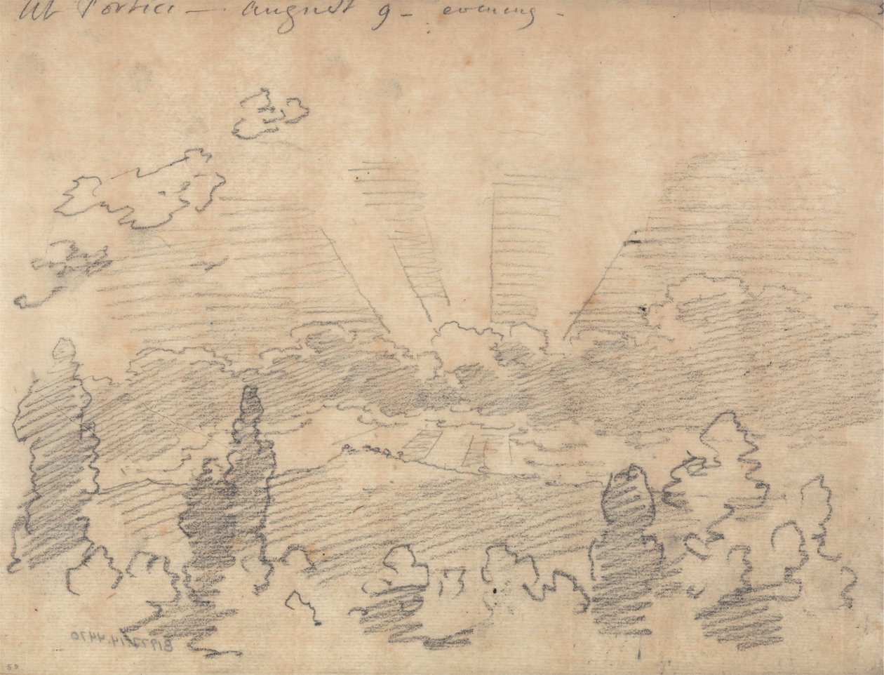 Em Portici, Noite, 9 de Agosto de John Robert Cozens