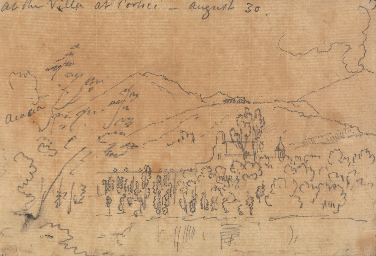Na Villa em Portici, 30 de Agosto de John Robert Cozens