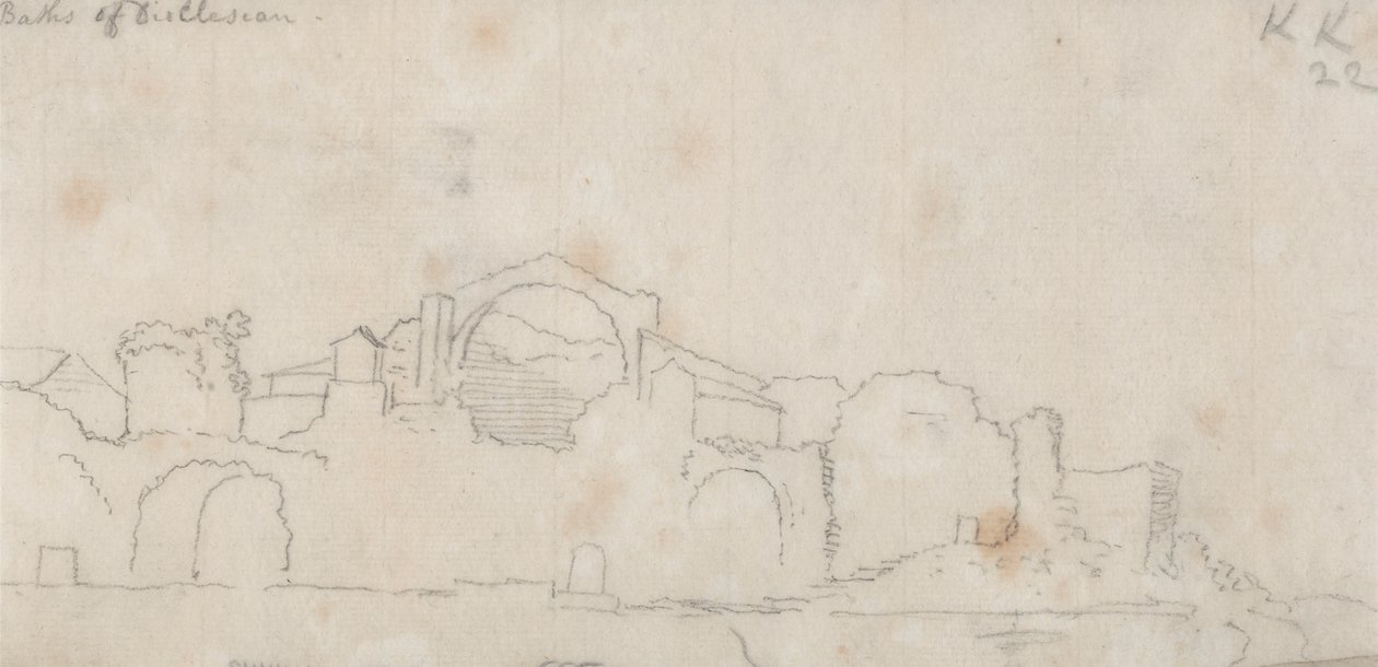 Banhos de Dioclesian de John Robert Cozens